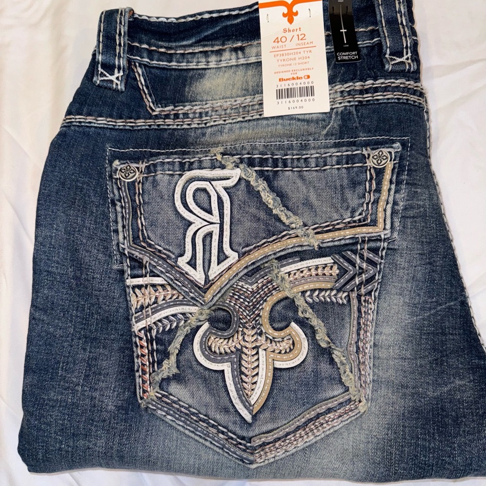 Men’s Rock Revival Jean Shorts